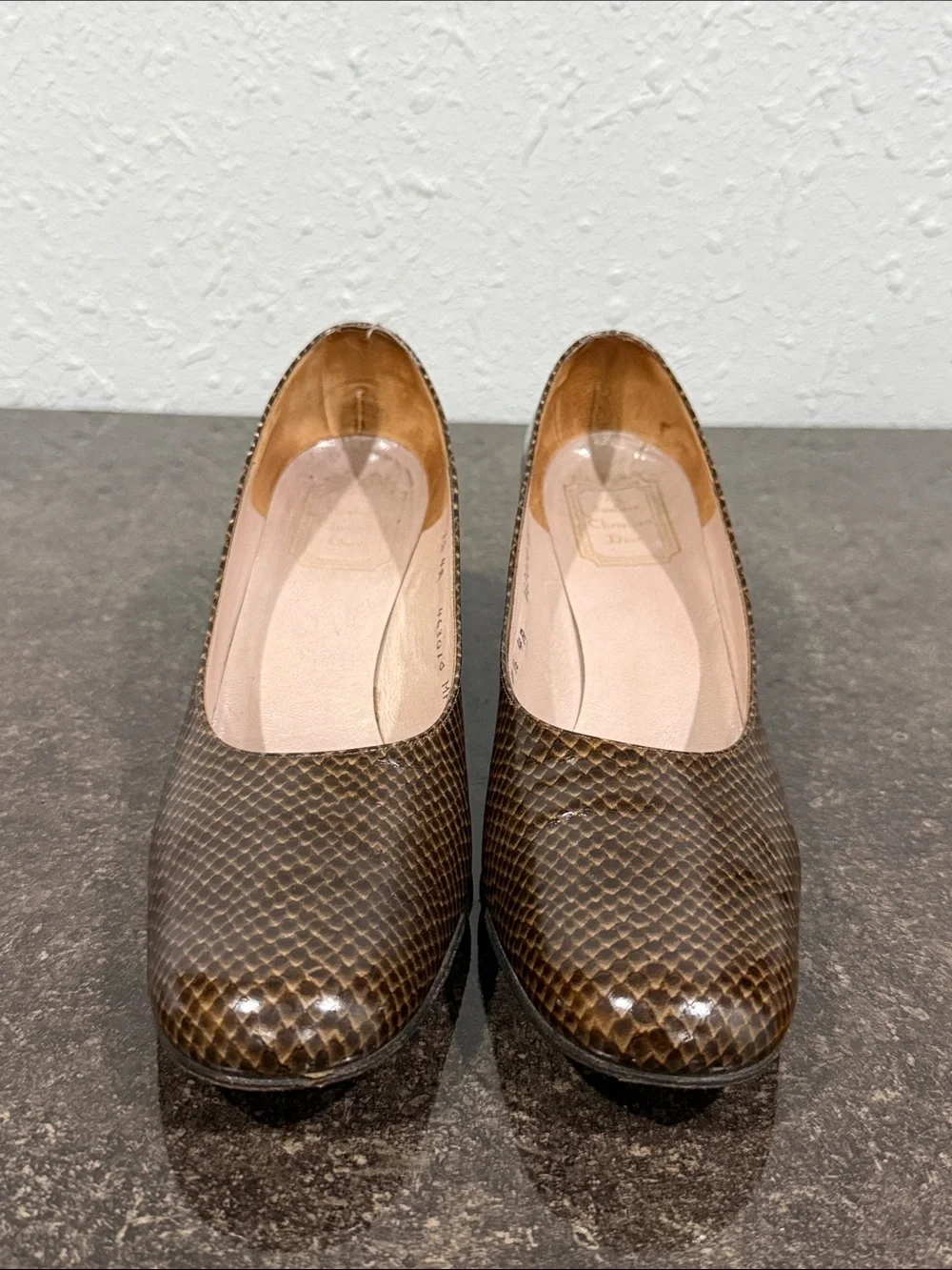 CHRISTIAN‎ DIOR Vintage Heels Size 7 1/2 Made in France